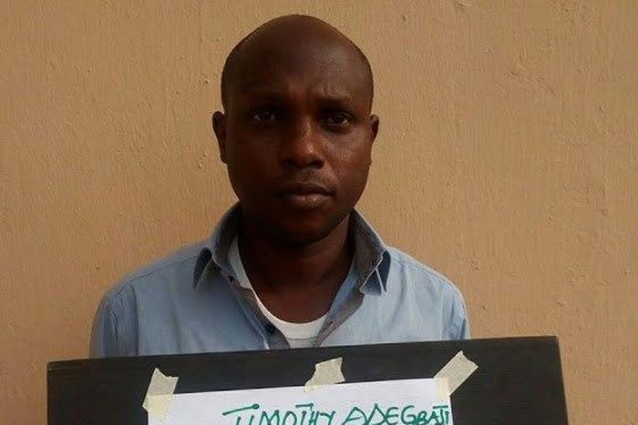 One of the suspects, Timothy Adegbaji Ademiju