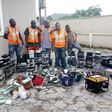 Items seized from the defaulters by the NCC
