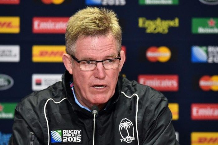 Fiji's head rugby coach John McKee, seen in 2015, said, ?It doesn?t get bigger than playing England at Twickenham in 2016"