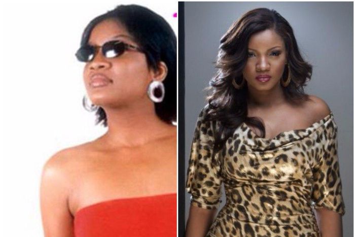 Omotola Jalade-Ekeinde before and after