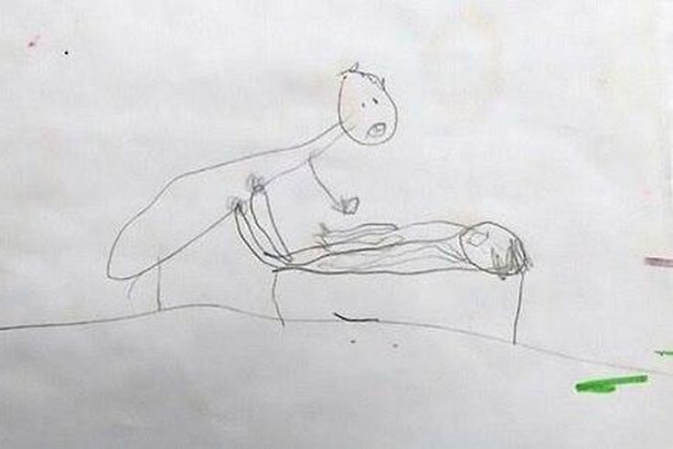 Drawing of sexual assault