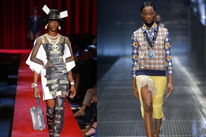 Mayowa Nicholas for Moschino, Prada at Milan Fashion Week 2016