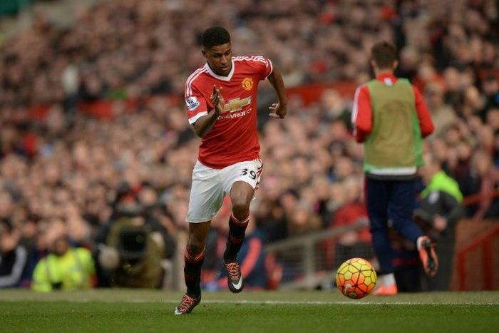 Manchester United striker Marcus Rashford scored twice against Arsenal when the two sides met at Old Trafford in February 2016
