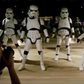 The couple dancing in their Star Wars costume.