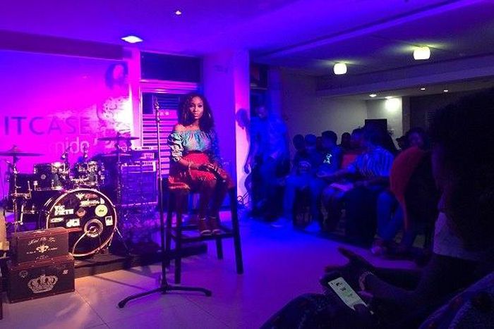 Aramide at the album listening session for 'Suitcase' album.