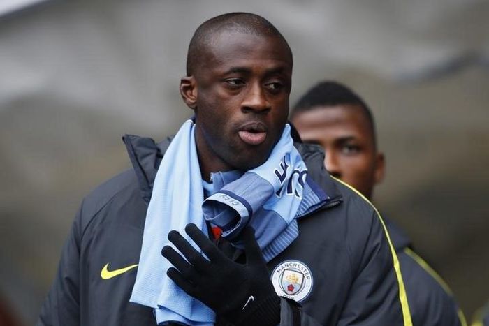 Manchester City's Yaya Toure before the match