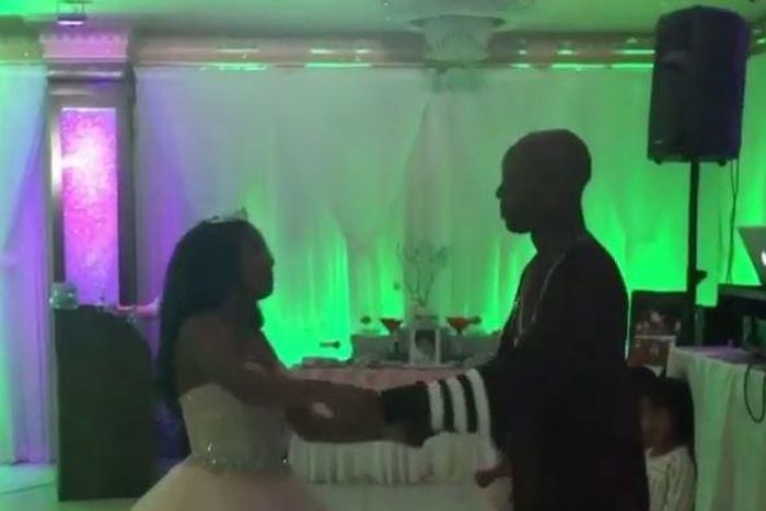 DMX and daughter dancing
