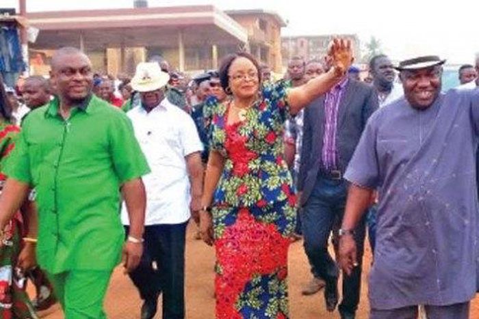 Gov Ifeanyi Ugwuanyi and Cecilia Ezeilo