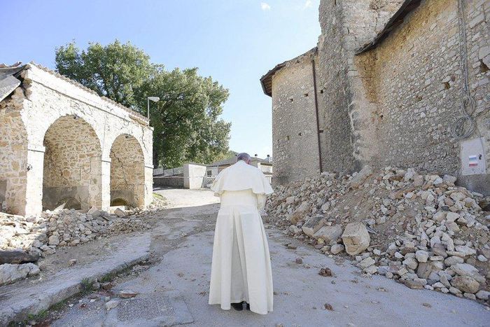 Pope Francis in Amatrice