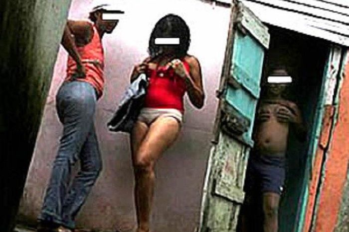 Prostitutes at the 'work' place