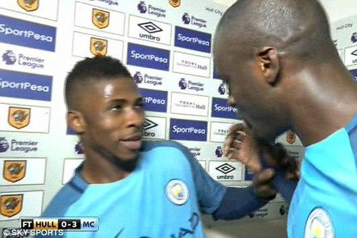 Kelechi Iheanacho and Yaya Toure