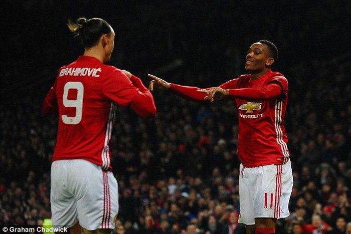Zlatan Ibrahimovic and Anthony Martial