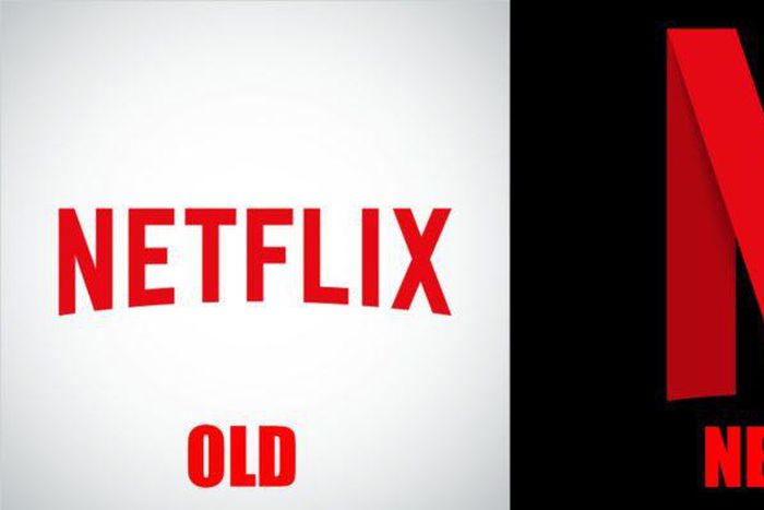 Netflix's old and new logo