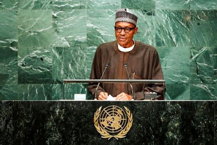 Nigerian President Muhammadu Buhari addresses the United Nations General Assembly in the Manhattan borough of New York, U.S. September 20, 2016.   REUTERS/Eduardo Munoz