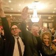 Alt-right members doing the Nazi salute