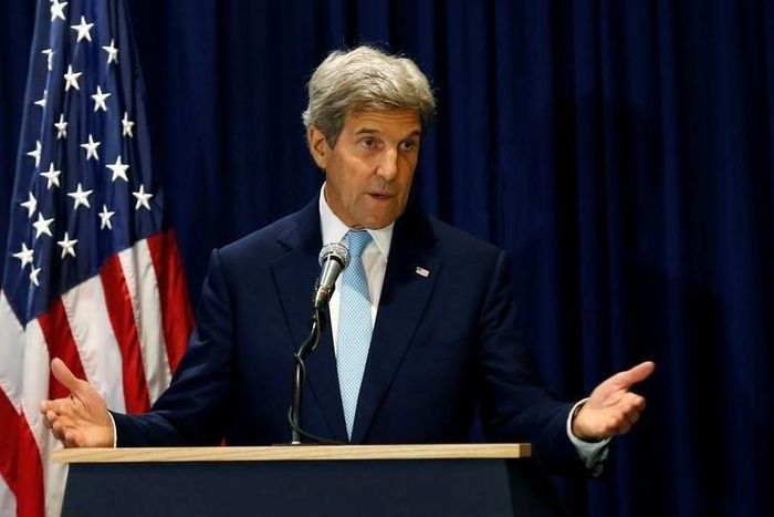 U.S. Secretary of State John Kerry addresses a news conference in Kenya's capital Nairobi, August 22, 2016.