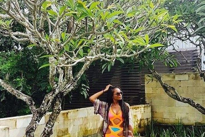 Agbani Darego in Bali