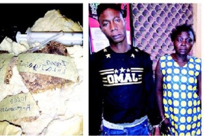 The two suspects, Jamiu Alabi and Yemi John