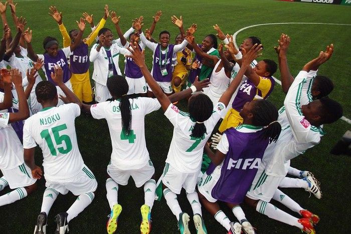 Heroic national u20 Nigerian side; Falconets, celebrate 6-2 semi final win over North Korea