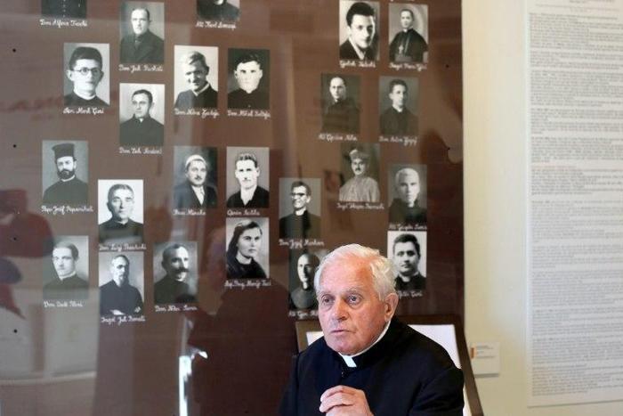 Catholic priest Ghergj Simoni, 82, was imprisoned for 10 years for writing a "Letter to Lucifer" meant for Albanian dictator Enver Hoxha