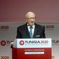 Tunisian President Beji Caid Essebsi gives a speech during the opening ceremony of the "Tunisia 2020" international investment conference on November 29, 2016 in Tunis