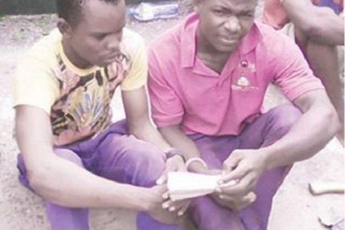 The two thieving brothers, Samuel and Monday Ugbem