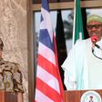 President Muhammadu Buhari with the visiting President Ellen Johnson Sirleaf
