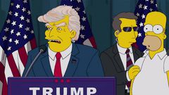 Donald Trump announcing his intention to run for President in an episode of The Simpsons in 2000