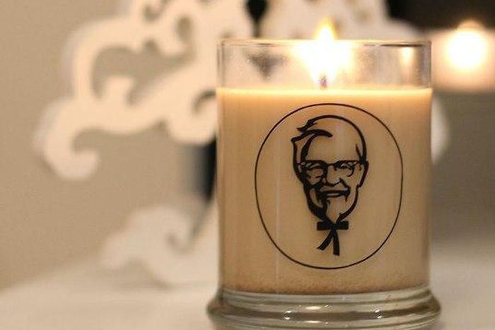 Scented candle that smells like fried chicken.