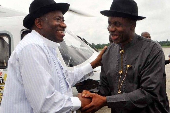 Rotimi Amaechi and Goodluck Jonathan.
