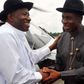Rotimi Amaechi and Goodluck Jonathan.