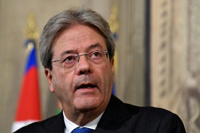 Italy's newly named prime minister, Paolo Gentiloni, holds a press conference in Rome on December 11, 2016