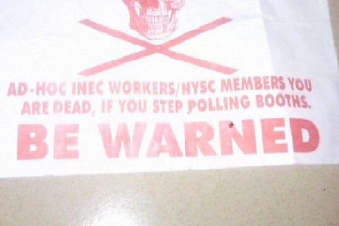 The Ondo election death threat