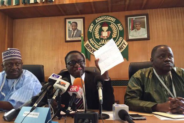 JAMB announces withdrawal of results