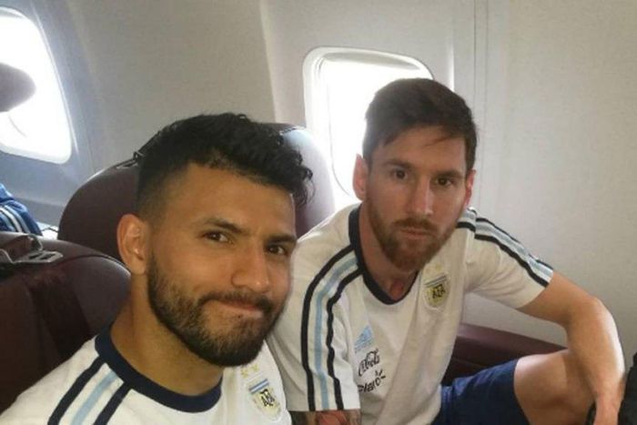 Sergio Aguero and Lionel Messi