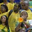 A South African Mamelodi Sundowns' football club fan blows a vuvuzela prior to the start of the CAF Champions League final match on October 23, 2016 at the Army stadium in Borg el-Arab, near Alexandria