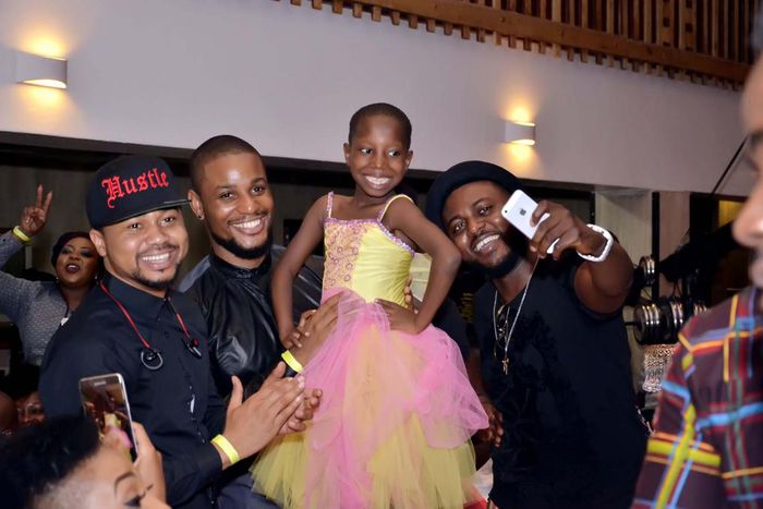 YouTube star Emmanuella flanked by actors