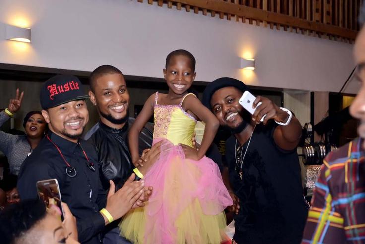YouTube star Emmanuella flanked by actors