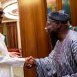 President Muhammadu Buhari meets with former president, Olusegun Obasanjo in Abuja on April 7, 2016