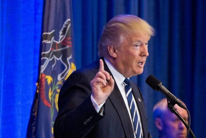 A new poll November 1, 2016 showed Republican presidential nominee Donald Trump leading Democratic nominee Hillary Clinton 46 to 45 percent for the first time since May