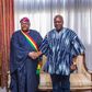 President John Mahama of Ghana (right) to Dr Mike Adenuga Jr: Congratulations for being a worthy son of Africa
