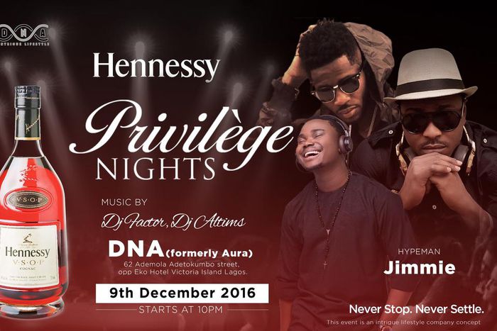 Hennessy Privileged Night De New Aura club