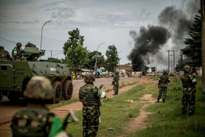 In December 2013, a 12,500-strong MINUSCA peacekeeping mission was deployed in the Central African Republic under the aegis of the African Union