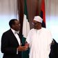 President Muhammadu Buhari receives President of African Development Bank Akinwumi Adesina in Abuja, Nigeria September 26, 2016.