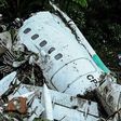 Rescuers work on recovering the bodies of victims of the LAMIA airlines charter that crashed in the mountains of Cerro Gordo, Colombia, on November 29, 2016