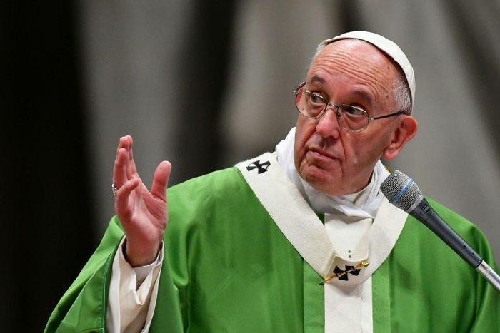 Pope Francis leads a mass for the Jubilee of Inmates at St Peter's basilica in the Vatican, on November 6, 2016