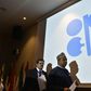 Secretary General of the Organization of Petroleum Exporting Countries (OPEC), Nigeria's Mohammed Barkindo (R), arrives for a press conference following an informal meeting between OPEC members in the Algerian capital Algiers on September 28, 2016