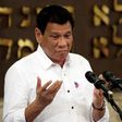 Philippine President Rodrigo Duterte gestures during his speech at the Beit Yaacov Synagogue, The Jewish Association of the Philippines in Makati city, metro Manila, Philippines October 4, 2016.