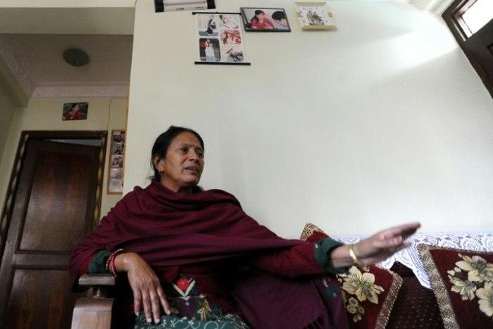 Sabitri Chilwal's husbandwas shot in his office and left to die in a pool of blood