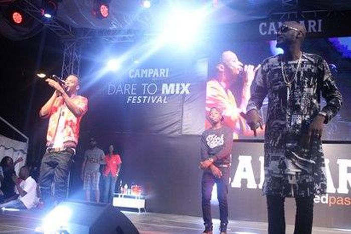 9ice and Tuface performing at the Campari Festival